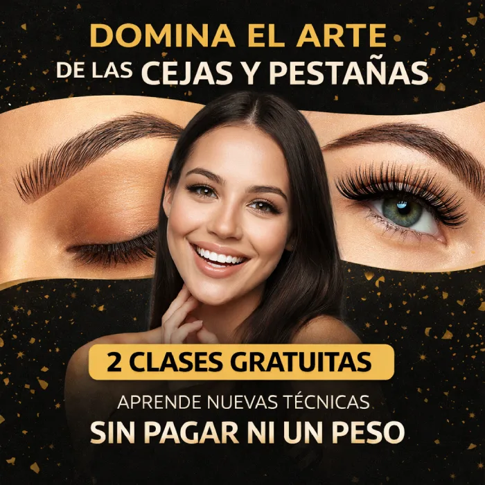 Enfoque premium en pestañas y cejas